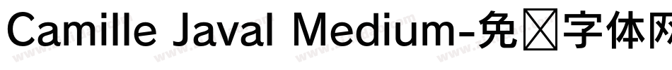 Camille Javal Medium字体转换